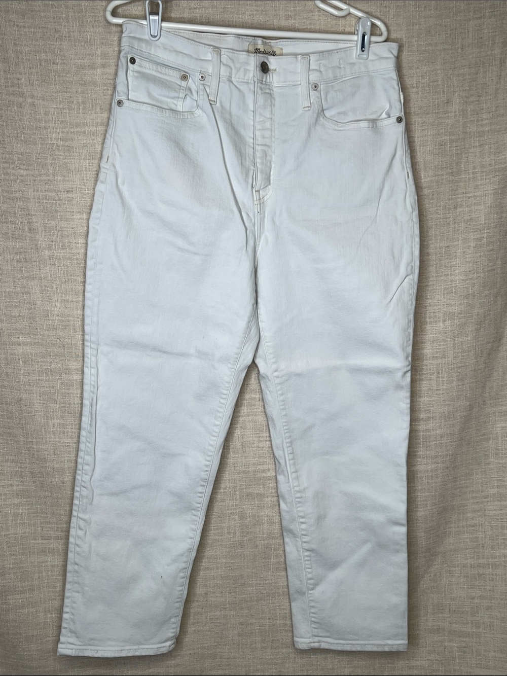 Madewell Classic Straight White Women's Jeans Size 31